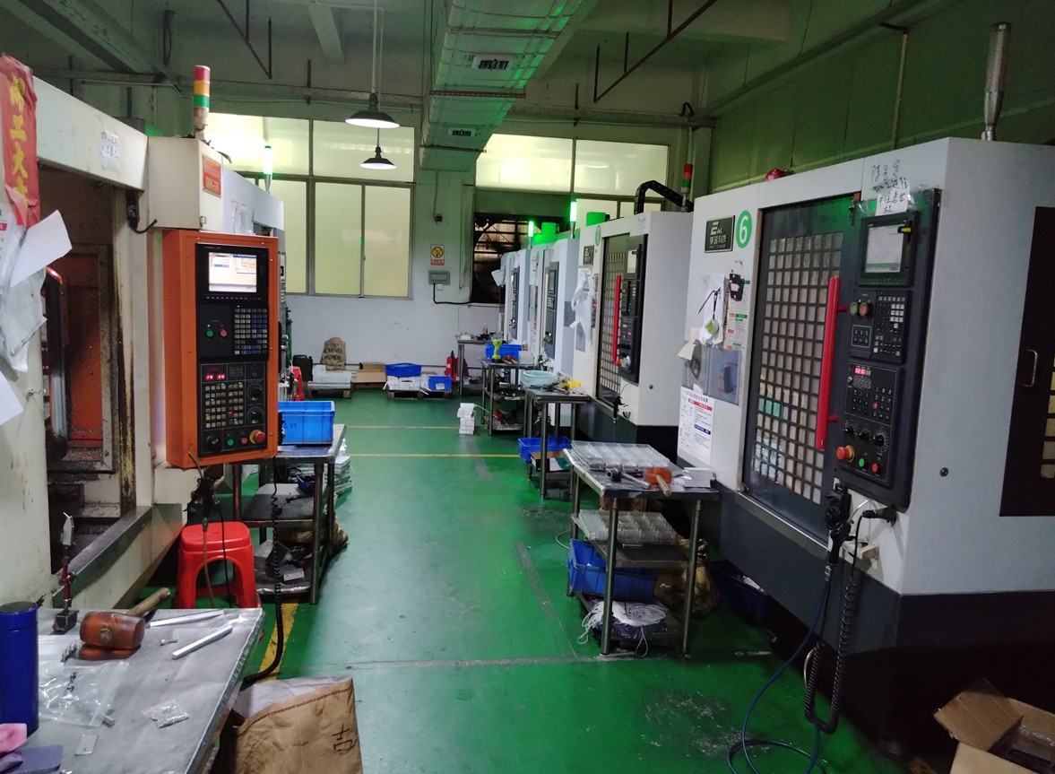 CNC、金属切削、工場、卸、中国、広東省、東莞、トンガン、