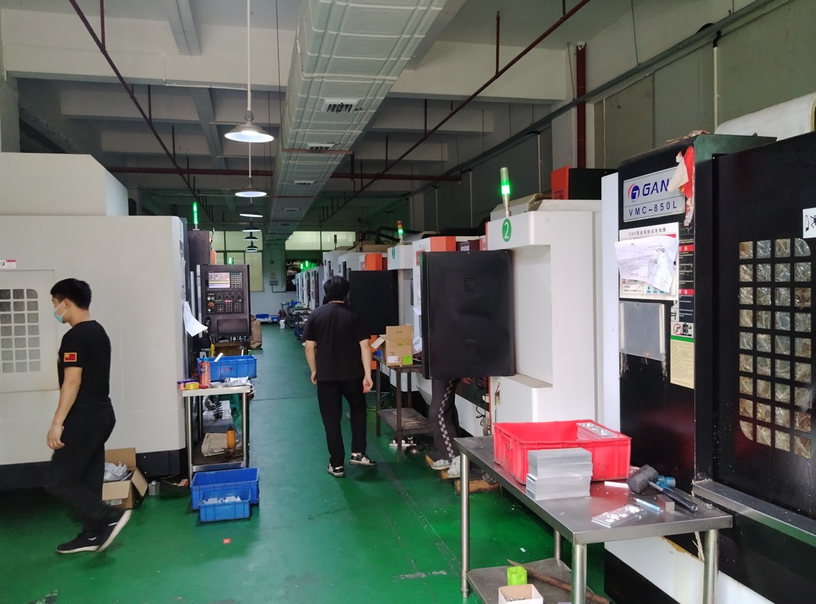 CNC、金属切削、工場、卸、中国、広東省、東莞、トンガン、