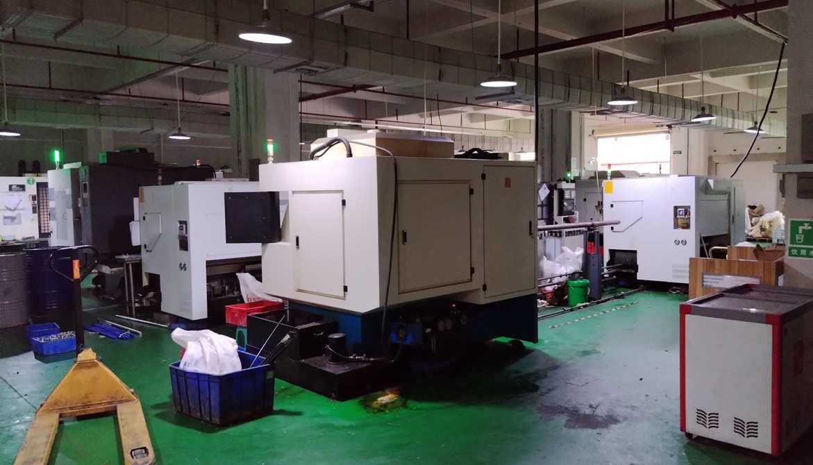 CNC、金属切削、工場、卸、中国、広東省、東莞、トンガン、